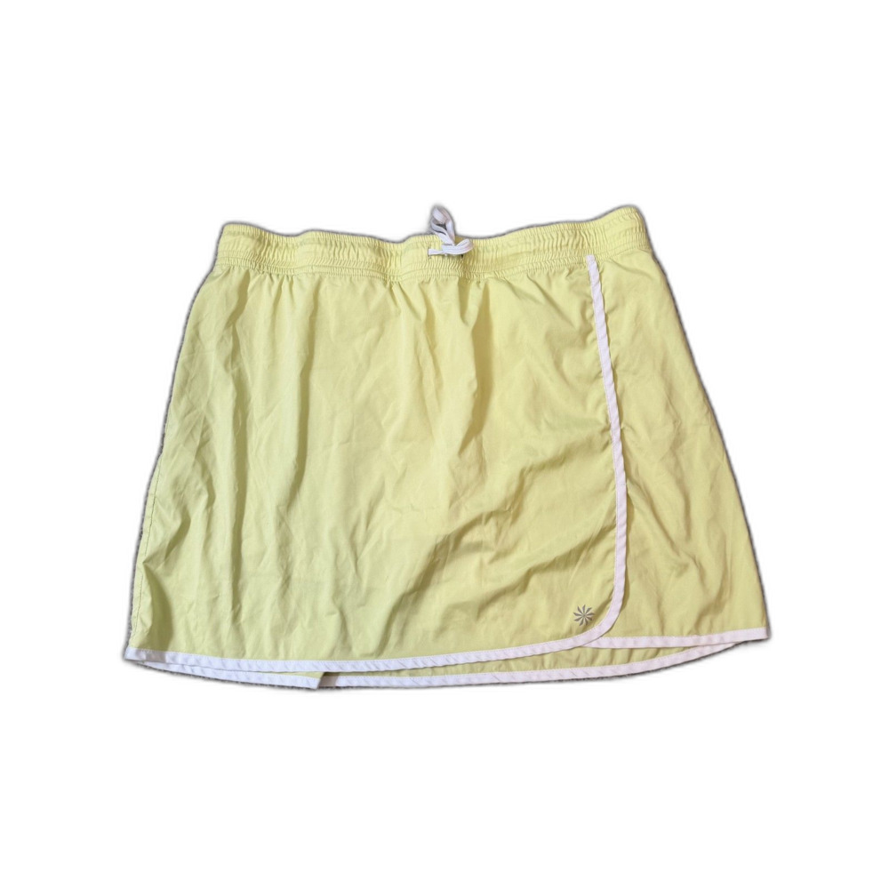 Athleta Lime Green Athletic Skort Women’s Size Large Built-In Shorts Tennis Golf